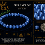 Blue Cat's Eye Bracelet – 7.5