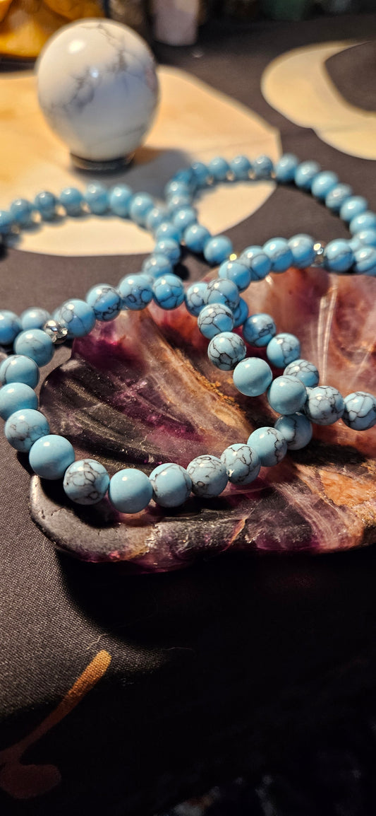 Blue Howlite Bracelet