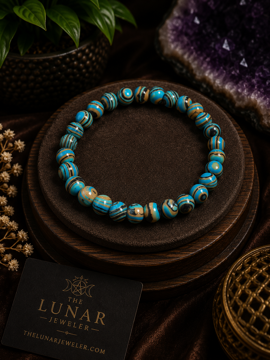 Blue Malachite Bracelet – 7.5