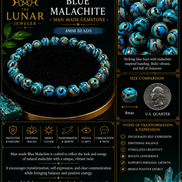 Blue Malachite Bracelet – 7.5