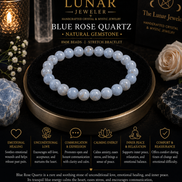 Blue Rose Quartz Bracelet – 7.5