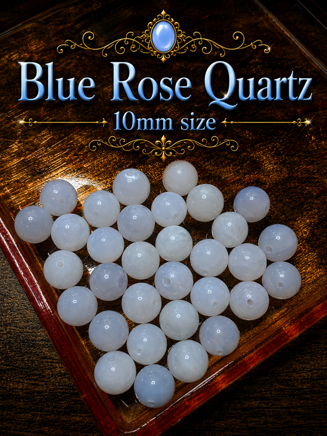 Blue Rose Quartz Bracelet – 7.5