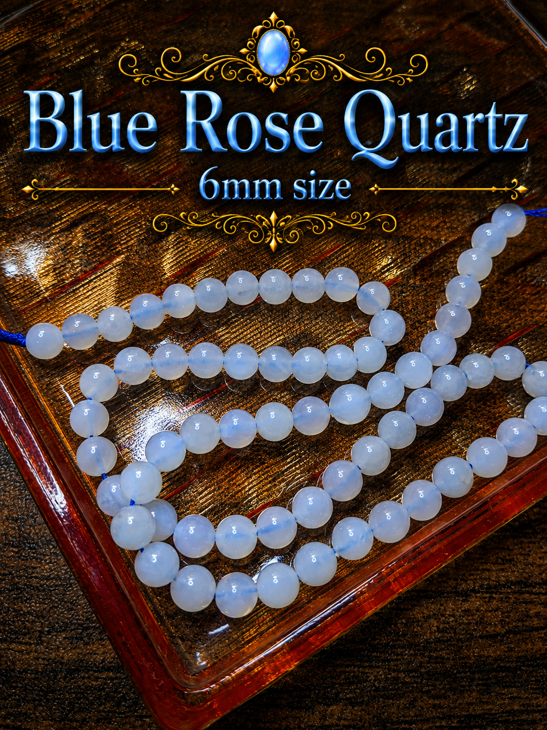 Blue Rose Quartz Bracelet – 7.5