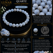 Blue Rose Quartz Bracelet – 7.5