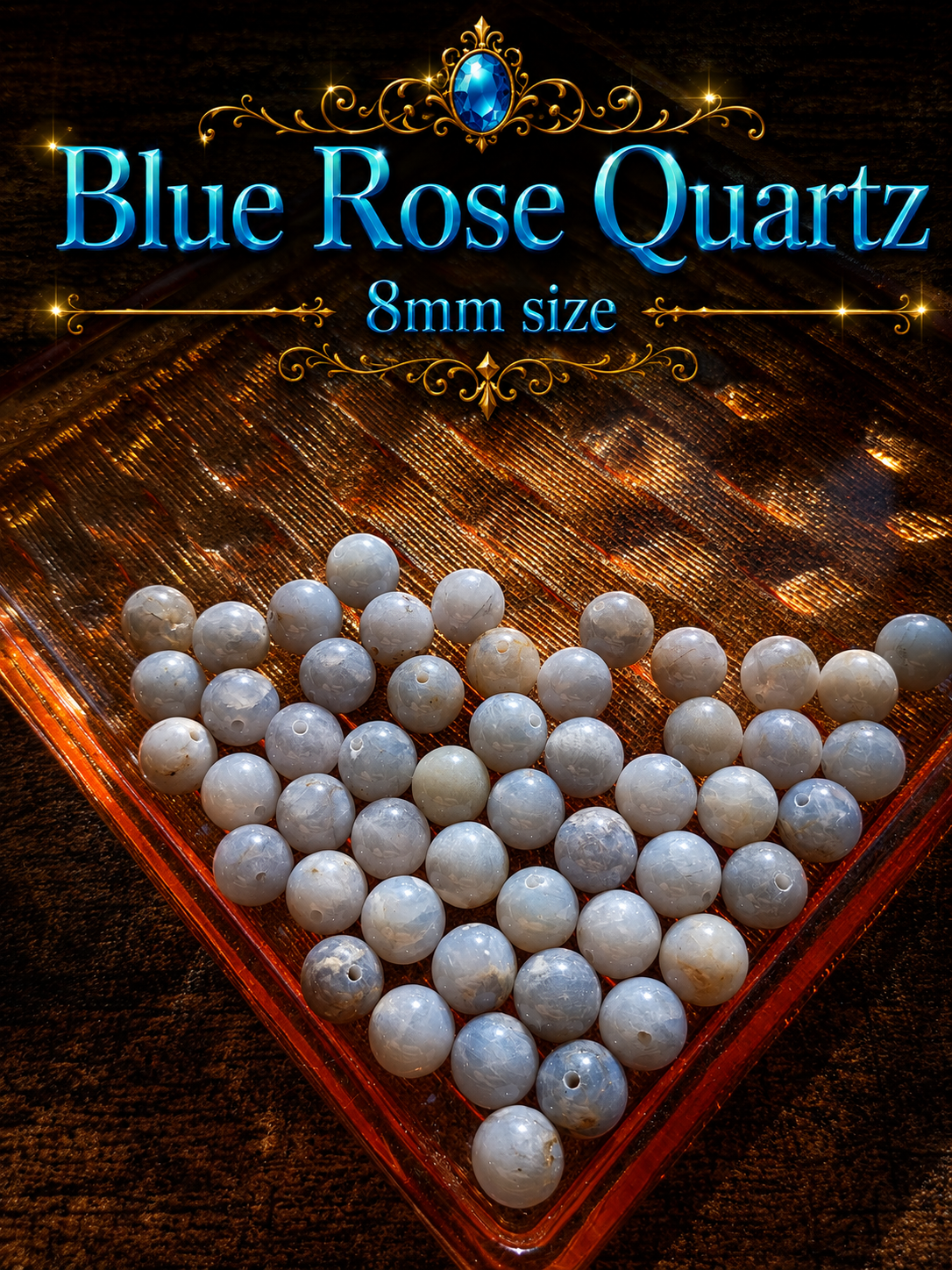 Blue Rose Quartz Bracelet – 7.5