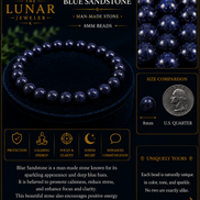 Blue Sandstone Bracelet – 7.5