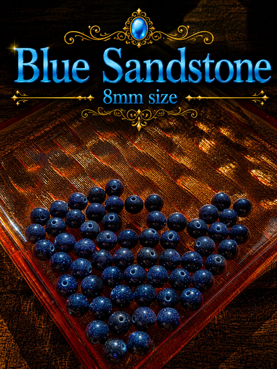 Blue Sandstone Bracelet – 7.5