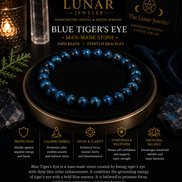 Blue Tiger's Eye Bracelet – 7.5