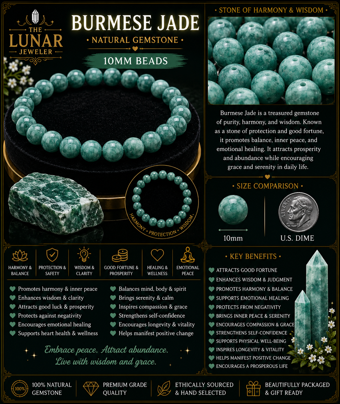 Burmese Jade Bracelet – 7.5