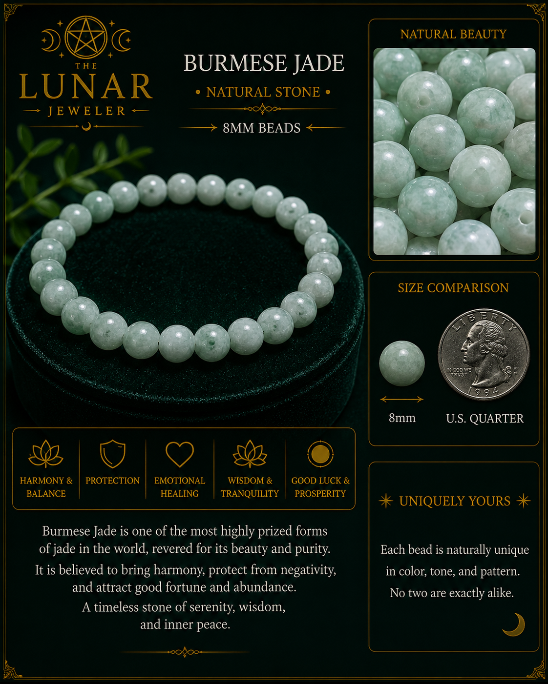 Burmese Jade Bracelet – 7.5