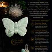 Hand-Carved Crystal Butterflies – Natural Gemstone Butterfly Carvings