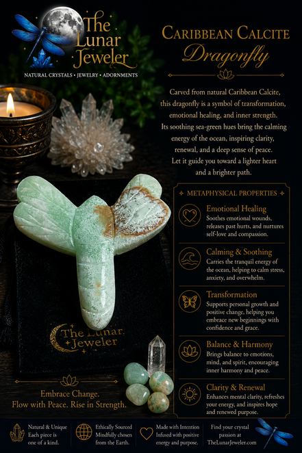 Hand-Carved Crystal Dragonfly – Natural Gemstone Dragonfly Carving
