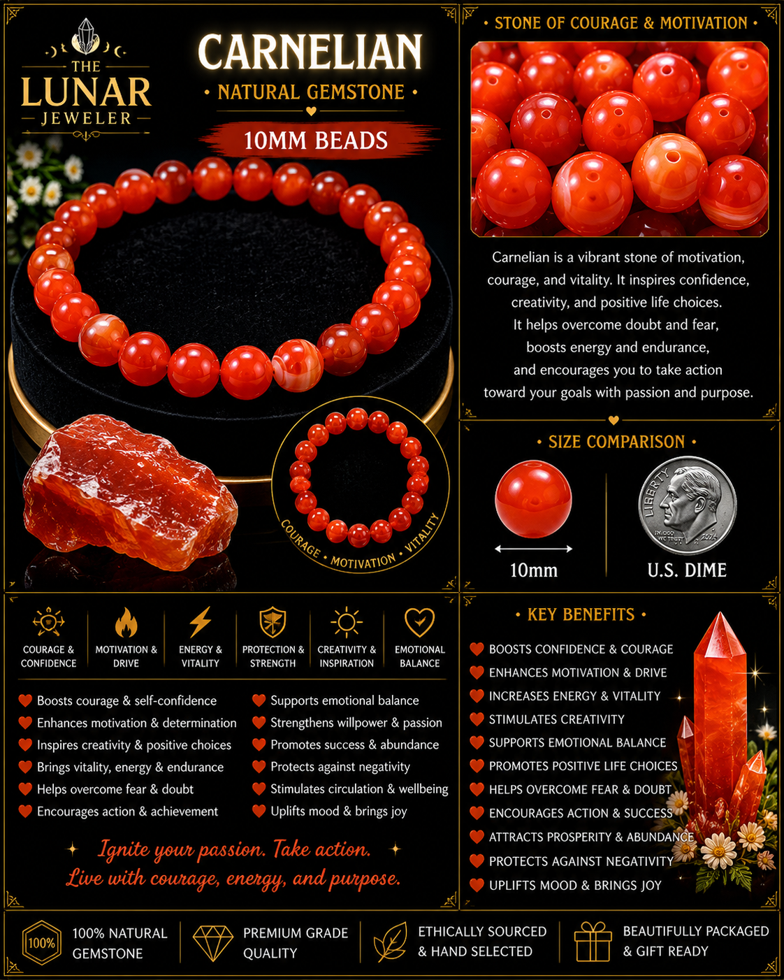 Carnelian Bracelet – 7.5