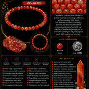 Carnelian Bracelet – 7.5
