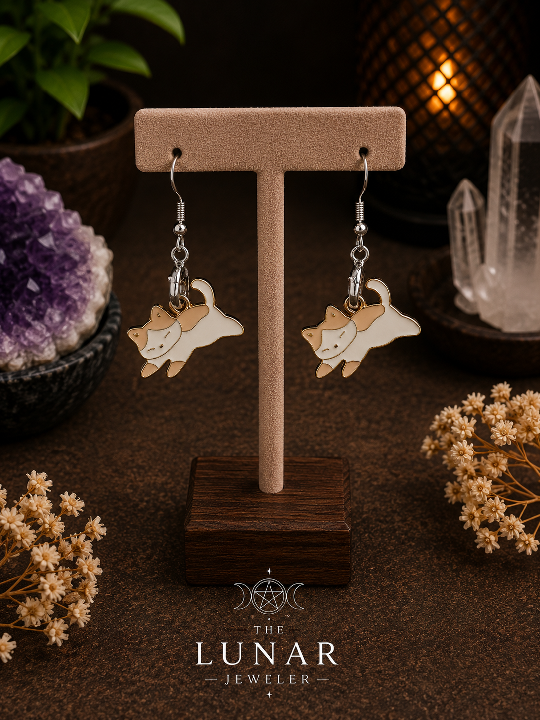 Cat Charm Earrings