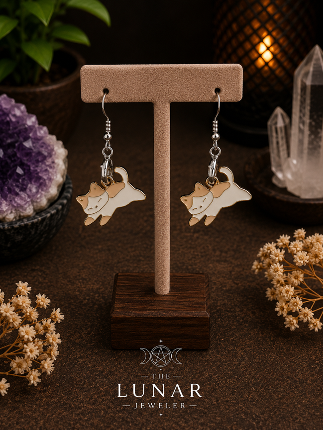 Cat Charm Earrings