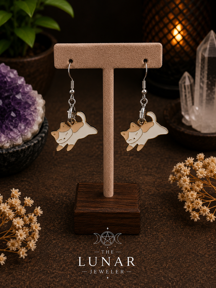Cat Charm Earrings