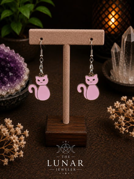 Cat Charm Earrings