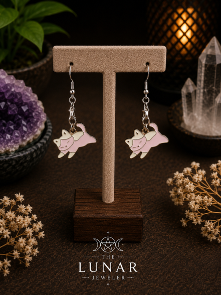 Cat Charm Earrings