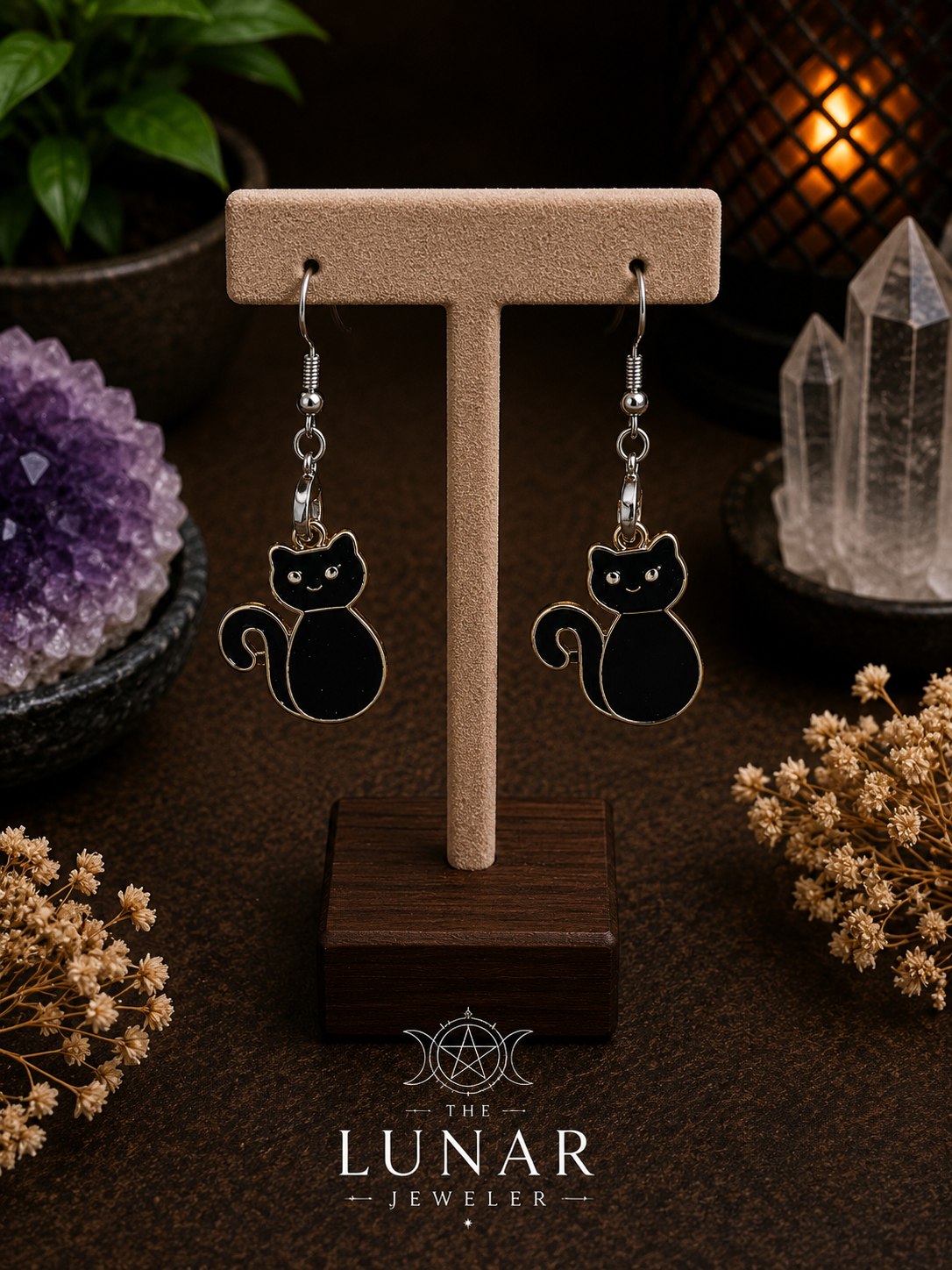 Cat Charm Earrings