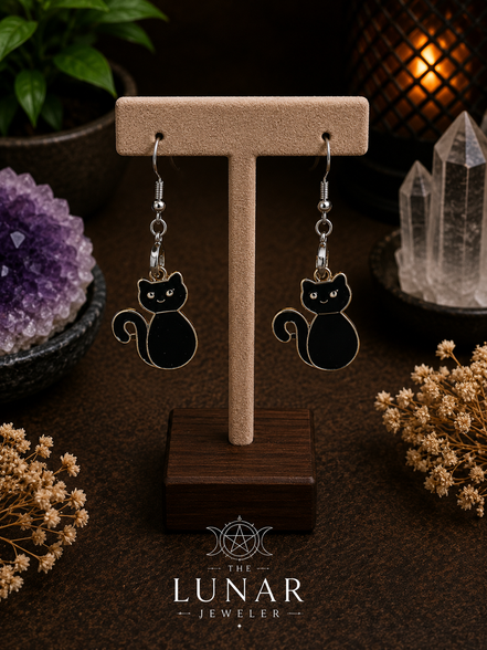 Cat Charm Earrings