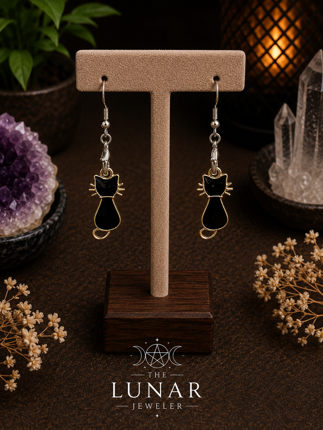 Cat Charm Earrings