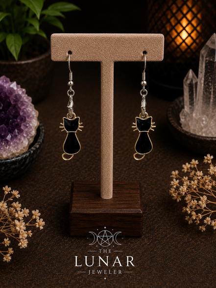 Cat Charm Earrings