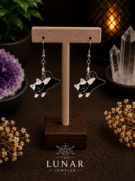 Cat Charm Earrings