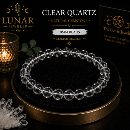 Clear Quartz Bracelet – 7.5" Elastic Bracelet