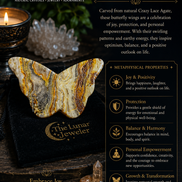 Hand-Carved Butterfly Wings – Natural Crystal & Gemstone Wing Carvings