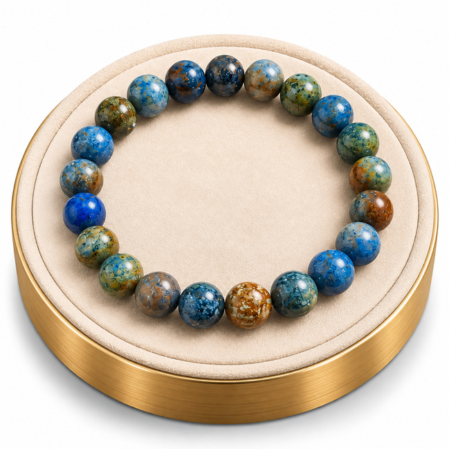 Dumortierite Bracelet – 7.5" Elastic Bracelet