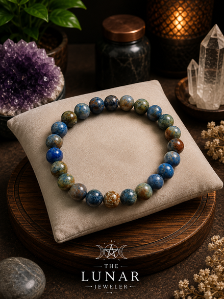 Dumortierite Bracelet – 7.5" Elastic Bracelet