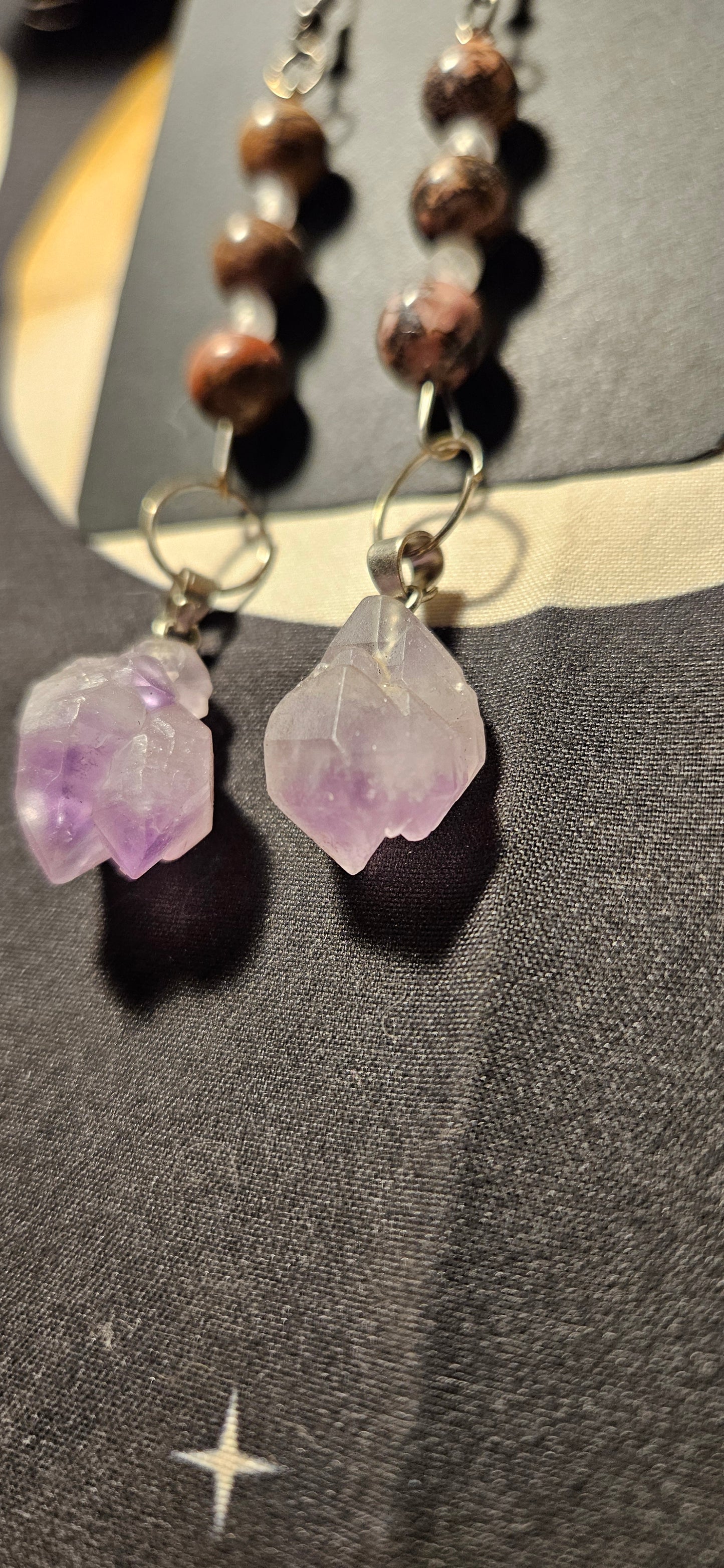Rhondite Amethyst Earrings