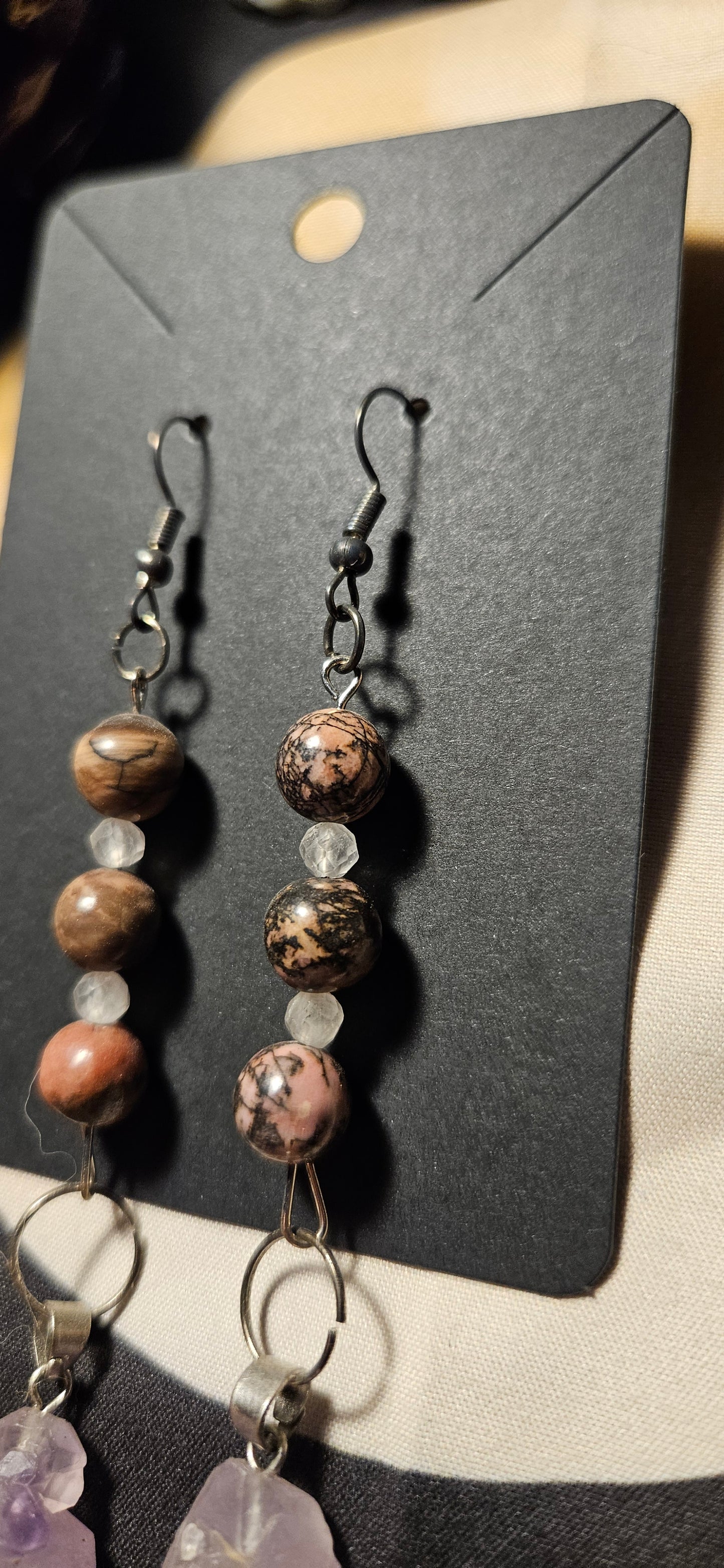 Rhondite Amethyst Earrings