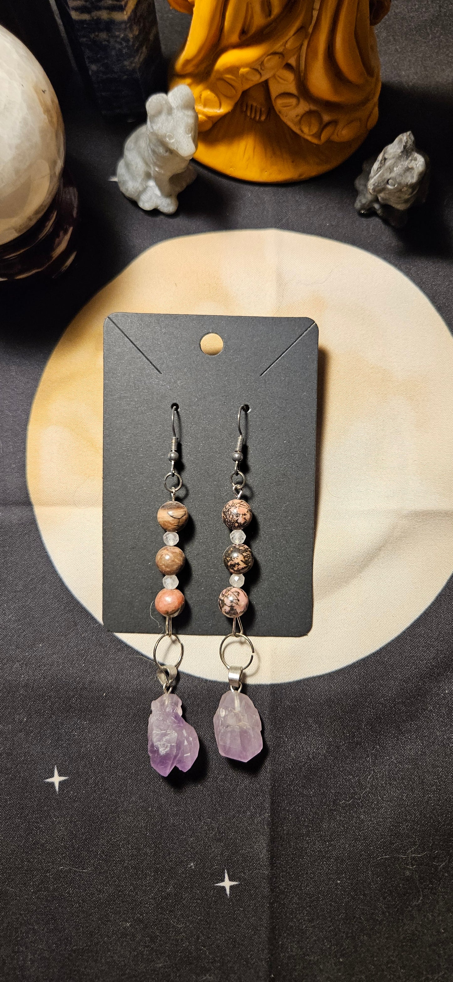 Rhondite Amethyst Earrings