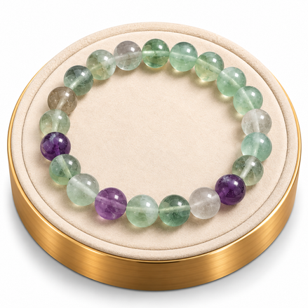 Fluorite Bracelet – 7.5" Elastic Bracelet