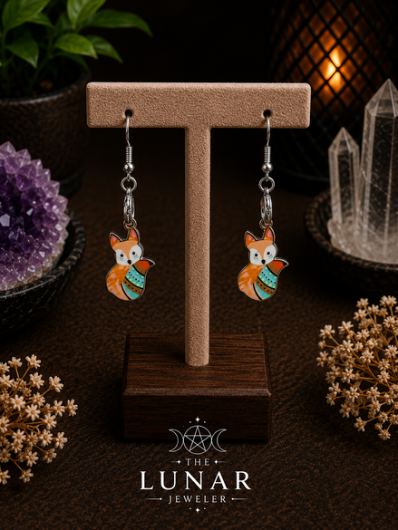 Fox Charm Earrings