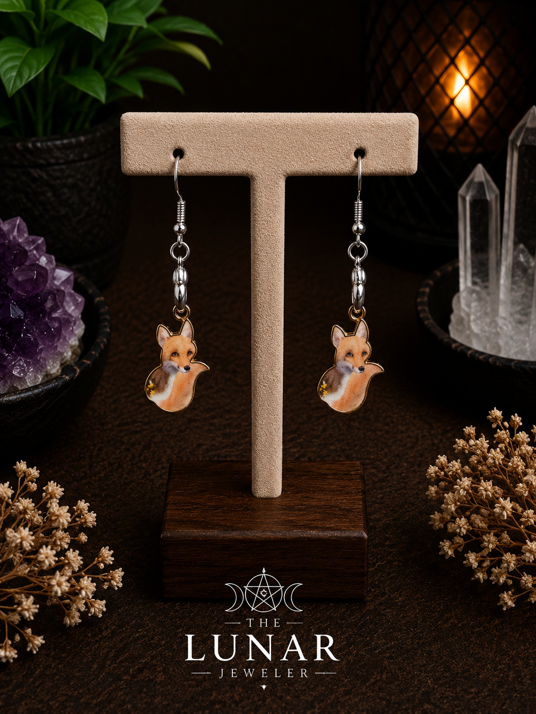 Fox Charm Earrings