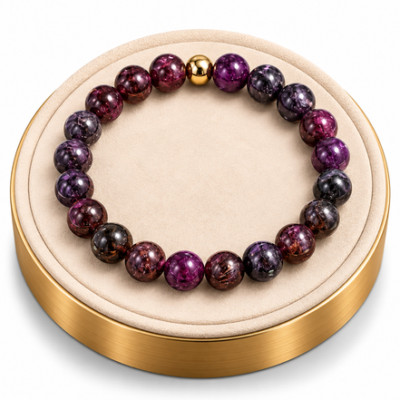 Garnet Bracelet – 7.5" Elastic Bracelet