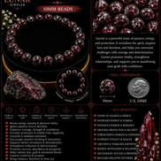 Garnet Bracelet – 7.5