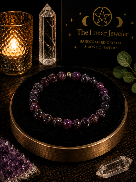 Garnet Bracelet – 7.5" Elastic Bracelet