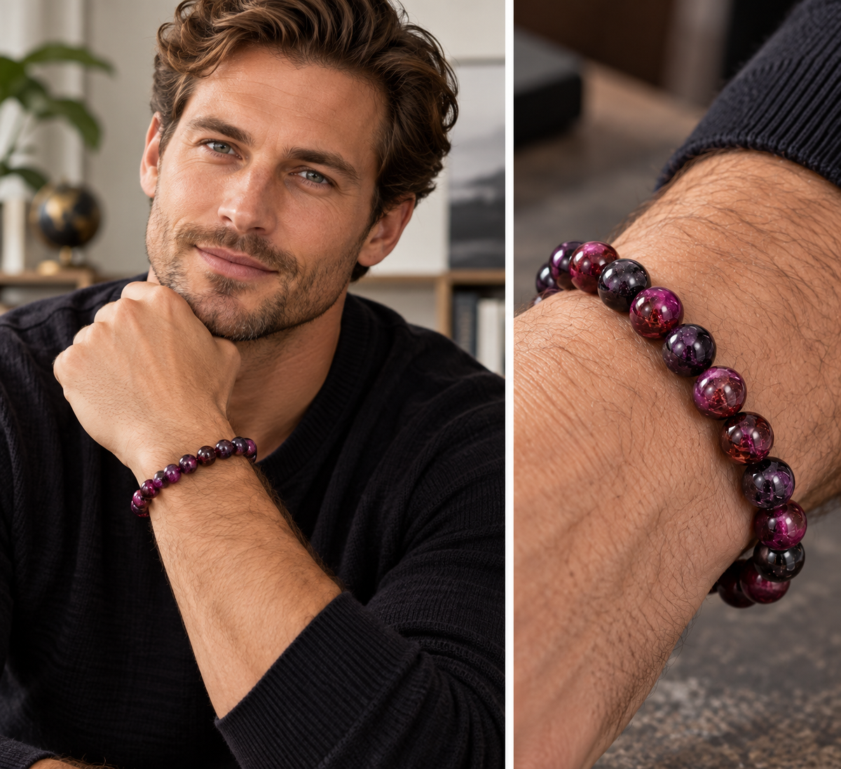 Garnet Bracelet – 7.5