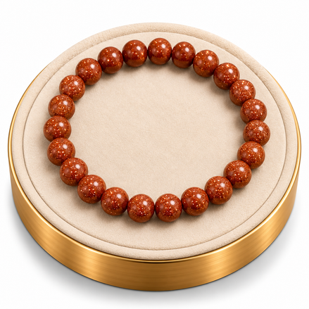 Golden Sandstone Bracelet – 7.5" Elastic Bracelet