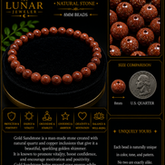 Golden Sandstone Bracelet – 7.5