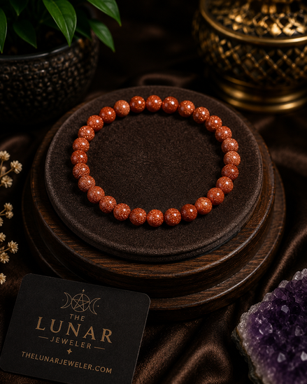 Golden Sandstone Bracelet – 7.5" Elastic Bracelet