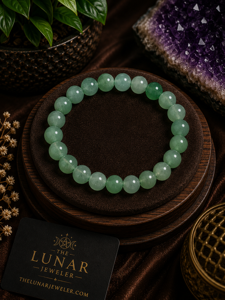 Green Aventurine Bracelet – 7.5" Elastic Bracelet