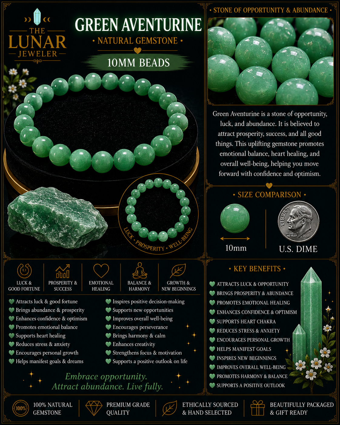 Green Aventurine Bracelet – 7.5