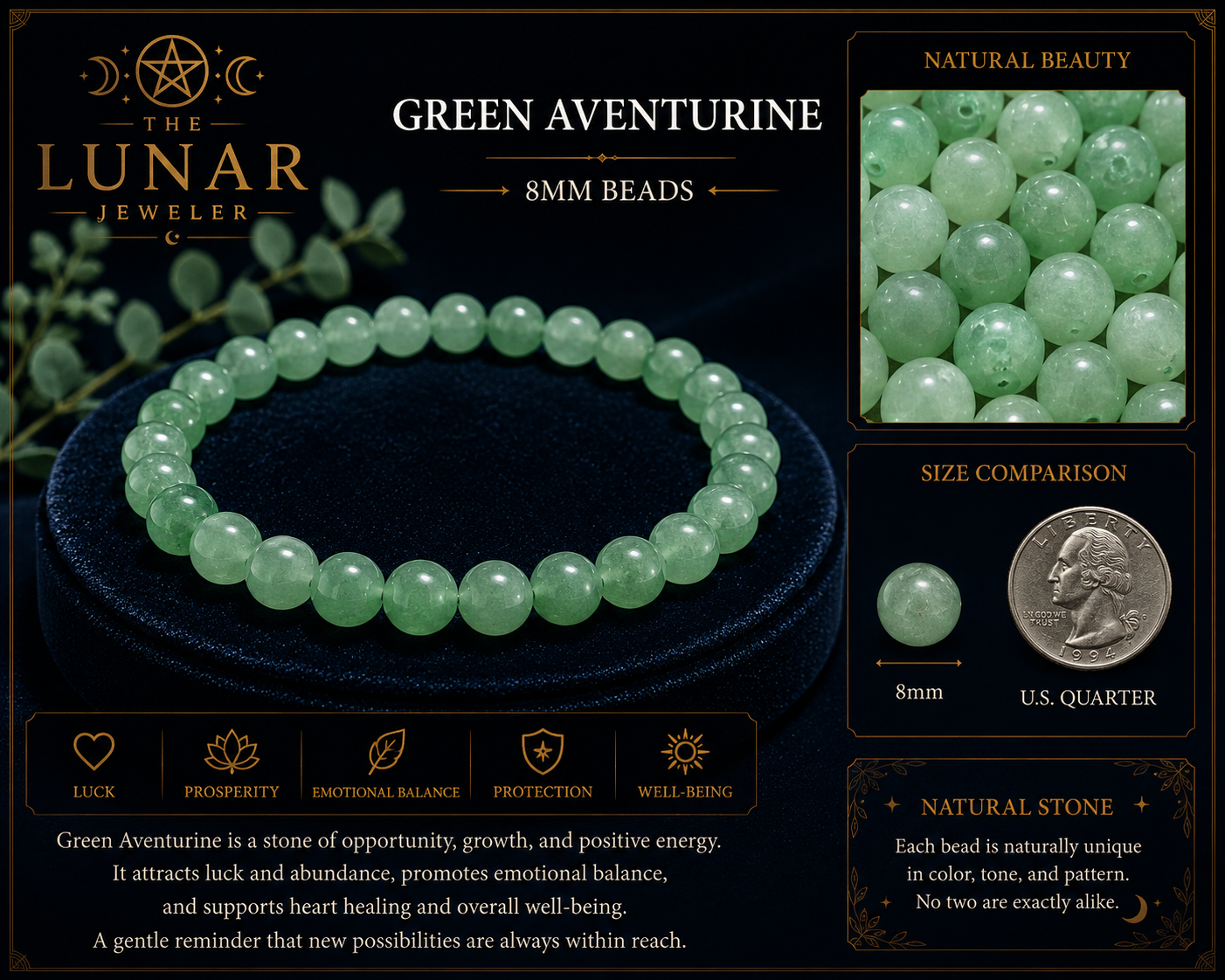 Green Aventurine Bracelet – 7.5