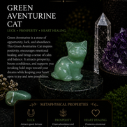Hand-Carved Crystal Cats – Natural Gemstone Cat Carvings
