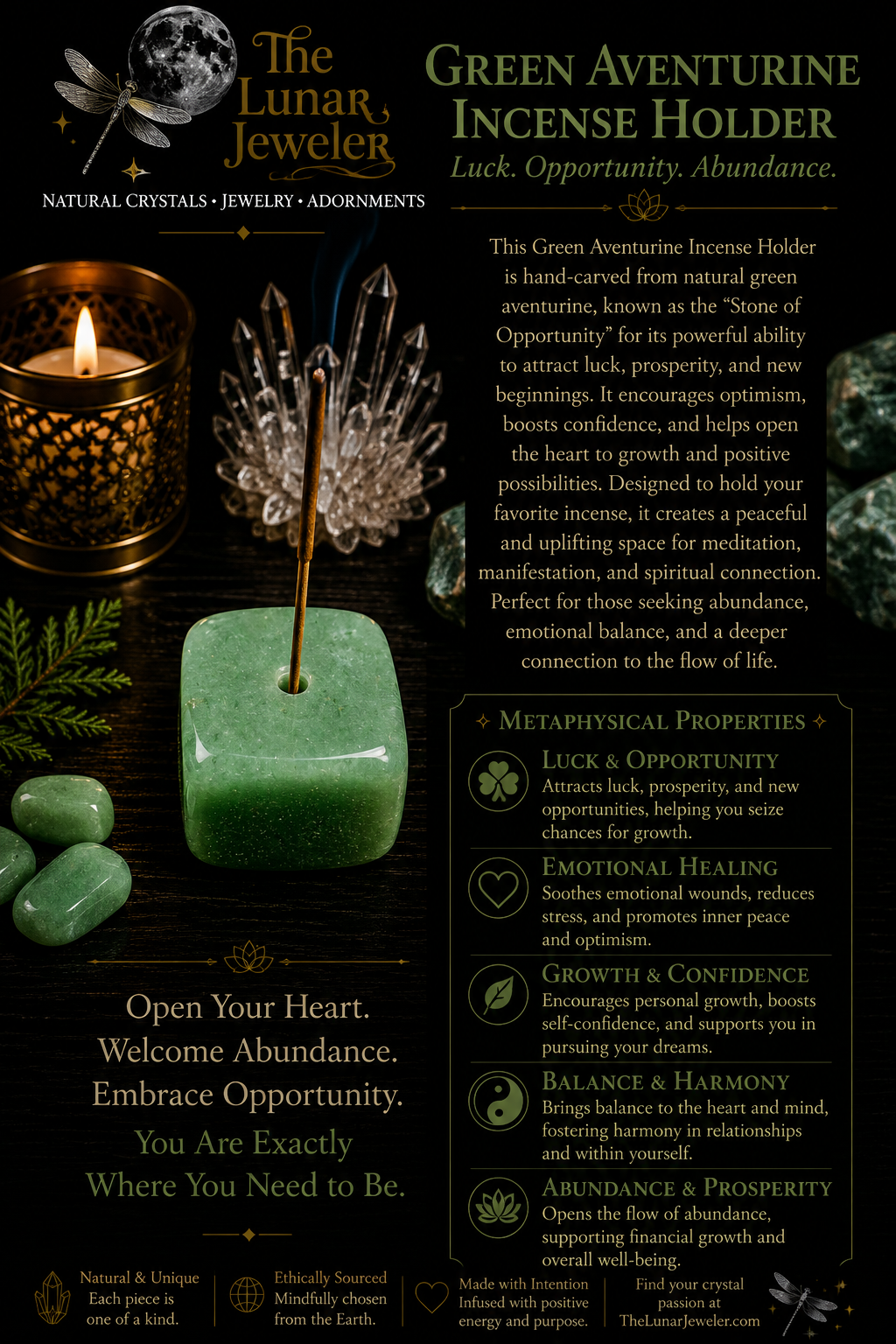 Crystal Incense Holders – Natural Gemstone Incense Burners